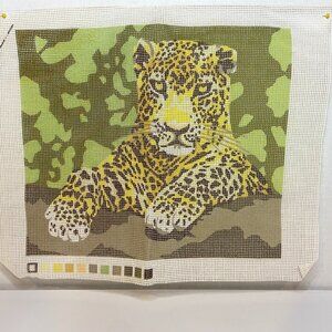 WWF World Wildlife Fund Leopard Cross-Stitch Kit with Yarn